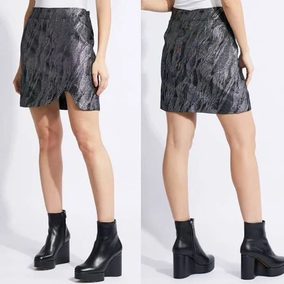 Ganni Assymetrical Jacquard Mini Skirt - Picture 4 of 4